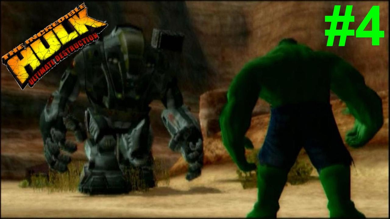 The Incredible Hulk:Ultimate Destruction PS2 Gameplay #4 [Hulk vs Mega HulkBuster]