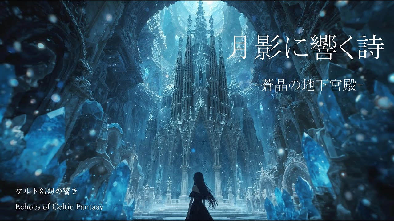 【睡眠・癒し用BGM】幻想的なケルト音楽月影に響く詩 ― 蒼晶の地下宮殿 ―Moonlit Verses – The Blue Crystal Palace Beneath the Earth