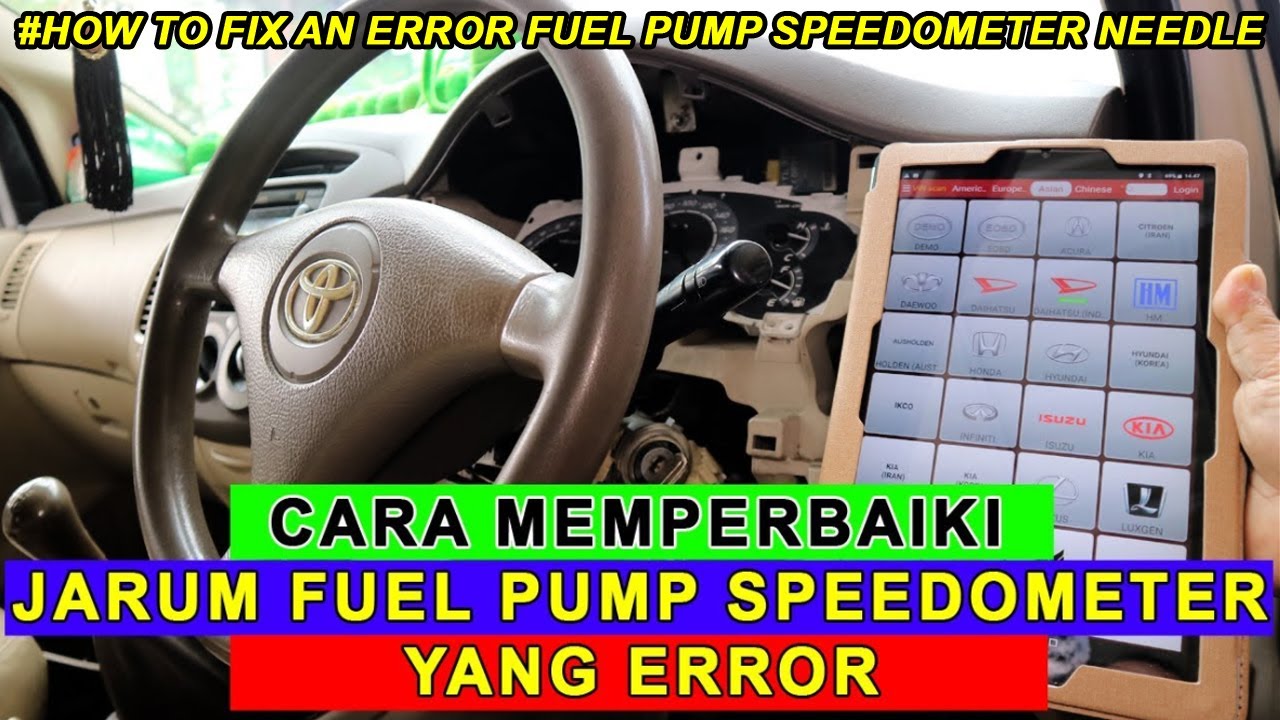 Cara Memperbaiki Jarum Fuel Pump Speedometer Yang Error