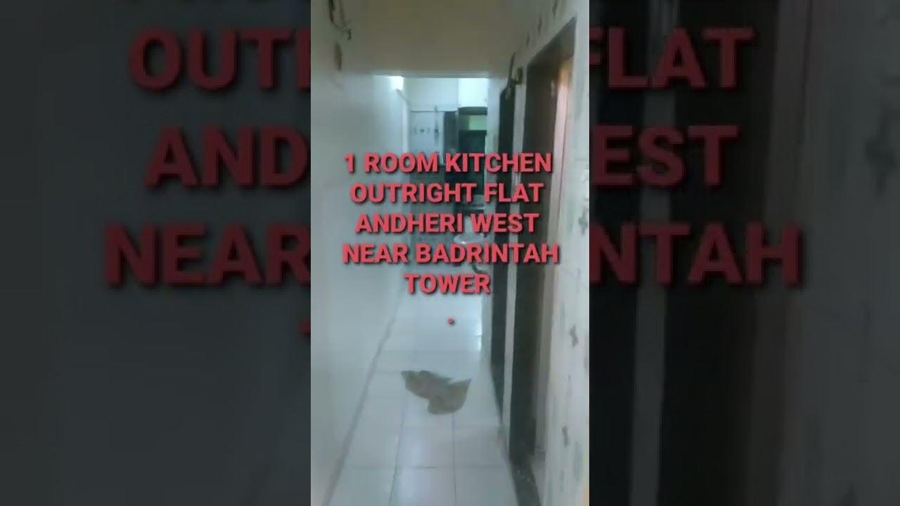 1 ROOM KITCHEN OUTRIGHT PROPERTY IN ANDHERI WEST VERSOVA OFF YARI ROAD POSH AREA  ASKING 86 LACK