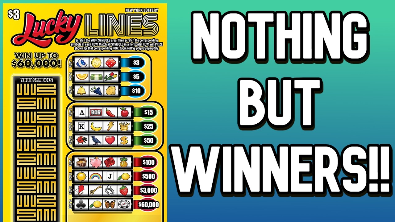 The Best $3 Ticket to Play Right NOW! Lucky Lines | New York Lottery Gameplay