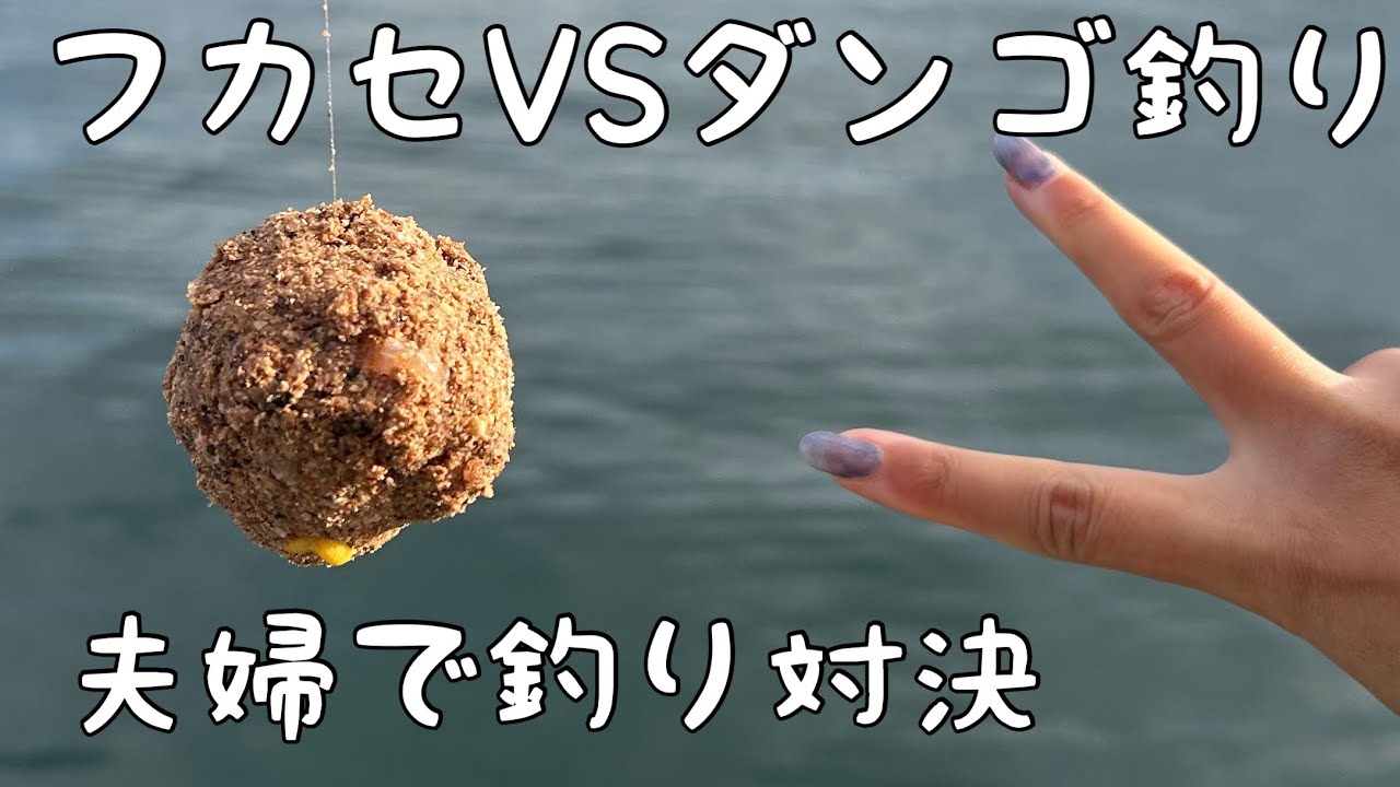 【フカセVS紀州釣り】夫婦でチヌグレ釣り！南芦屋浜
