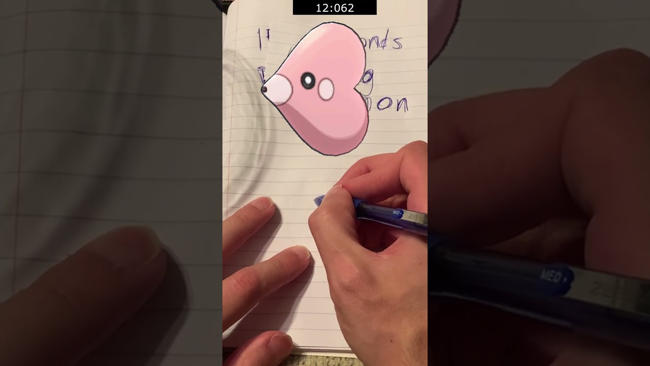 Drawing A Pokemon From Memory in 15 Seconds (Round 38 - Luvdisc)