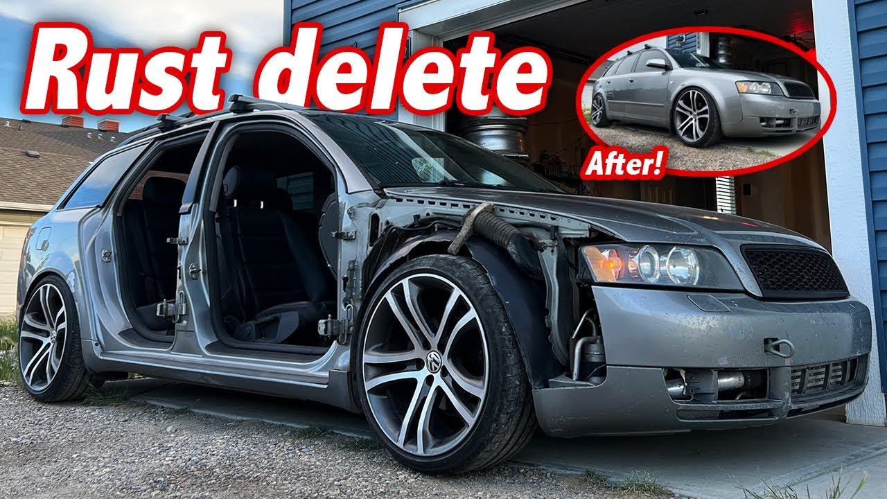 Восстановление почти каждой кузовной панели на моем Audi B6 A4 (удаление ржавчины, часть 1)