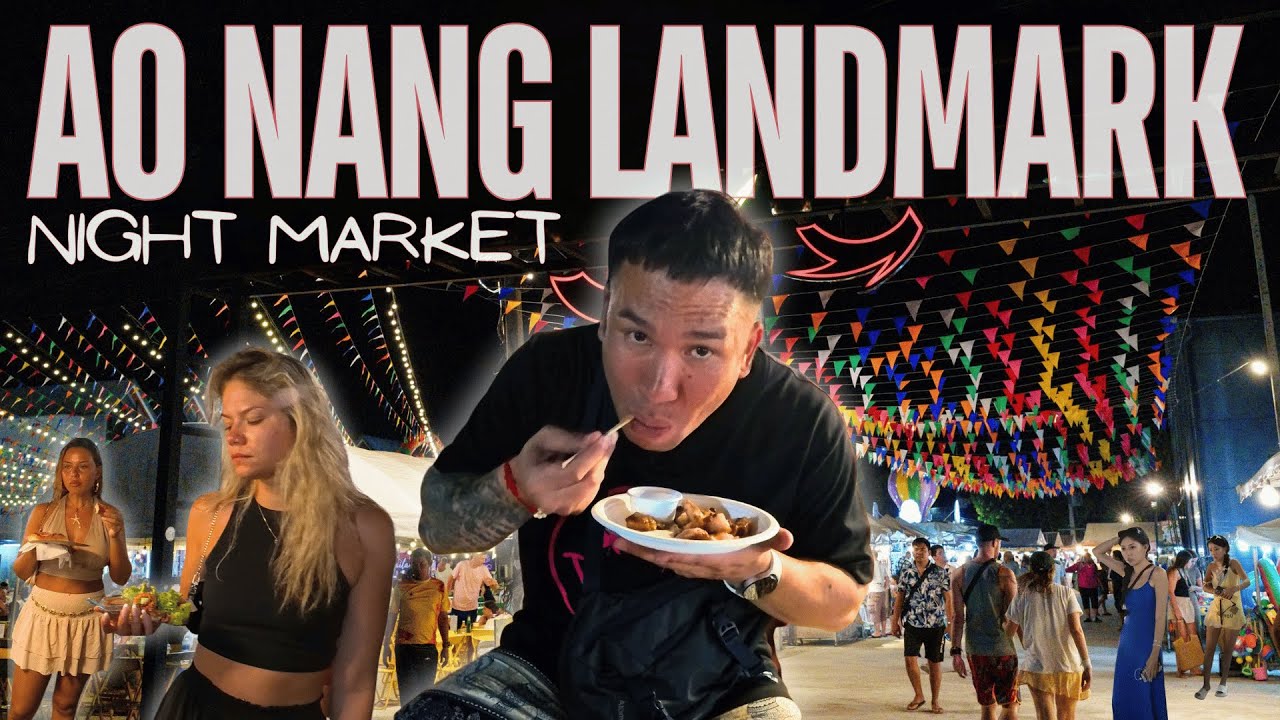 Trying Crocodile Meat at Ao Nang Landmark! 🐊 | AO Nang VLOG