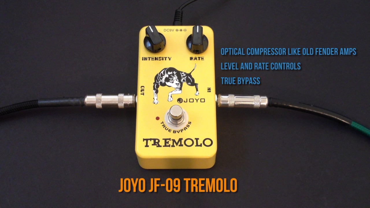 Joyo JF-09 Tremolo Pedal Review Demo