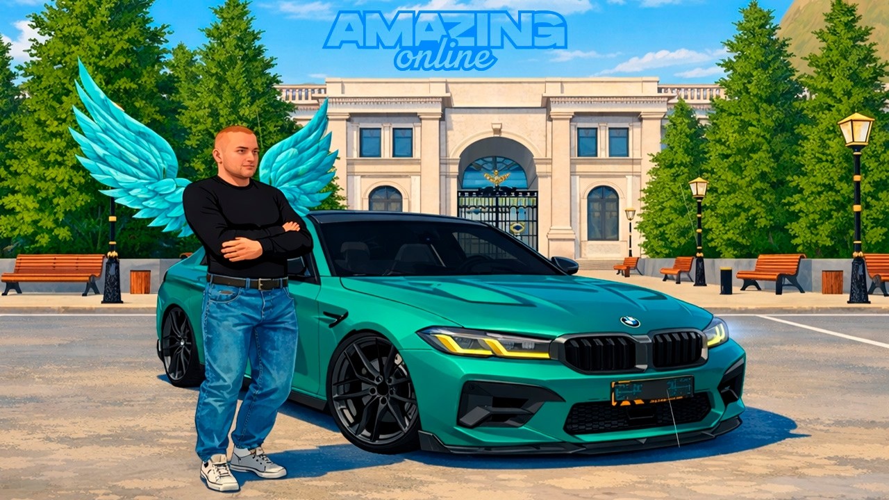 ЗАЛОЖИЛ BMW M5 F90 и ПОШЕЛ В КАЗИНО на AMAZING ONLINE в GTA CRMP