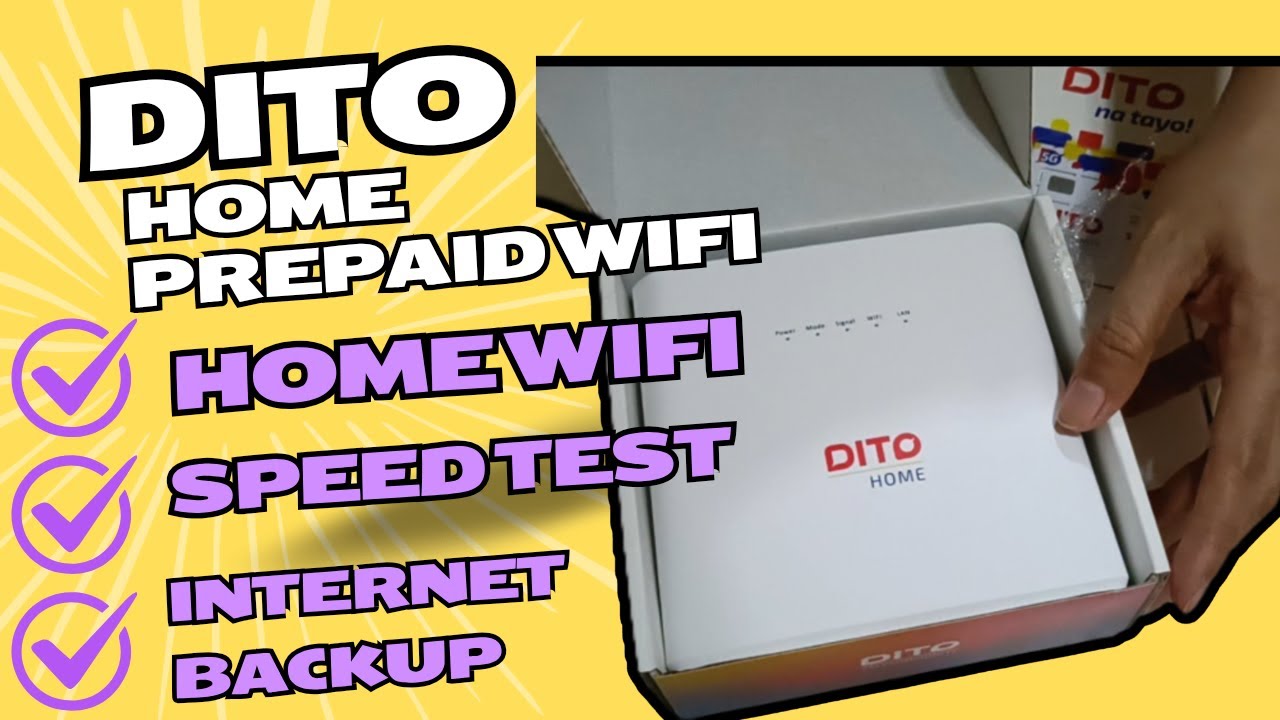 Dito Home Prepaid Wifi Unboxing and Speed test