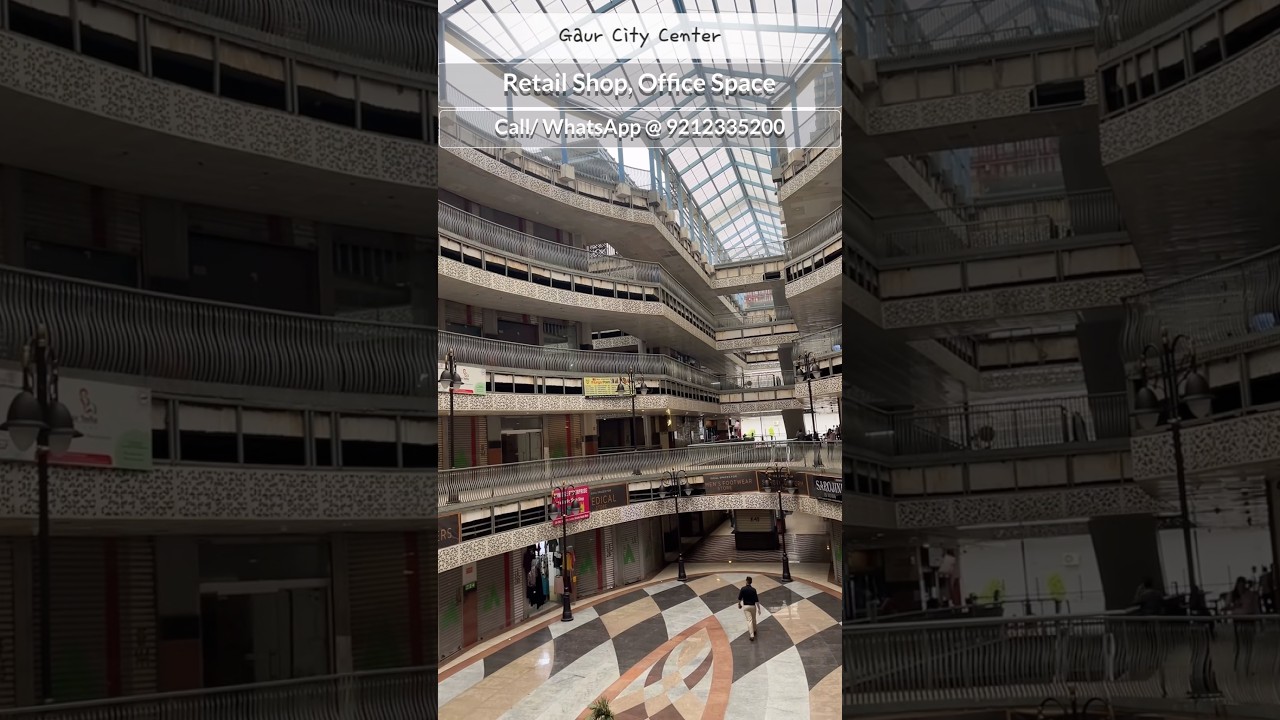 Gaur City Center - Retail Shop & Office Space| #shorts #Gaurcitycenter  #bricksbybricks