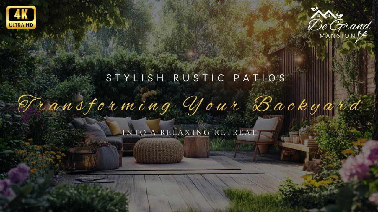 Stylish Rustic Patios: Transforming Your Backyard into a Relaxing Retreat