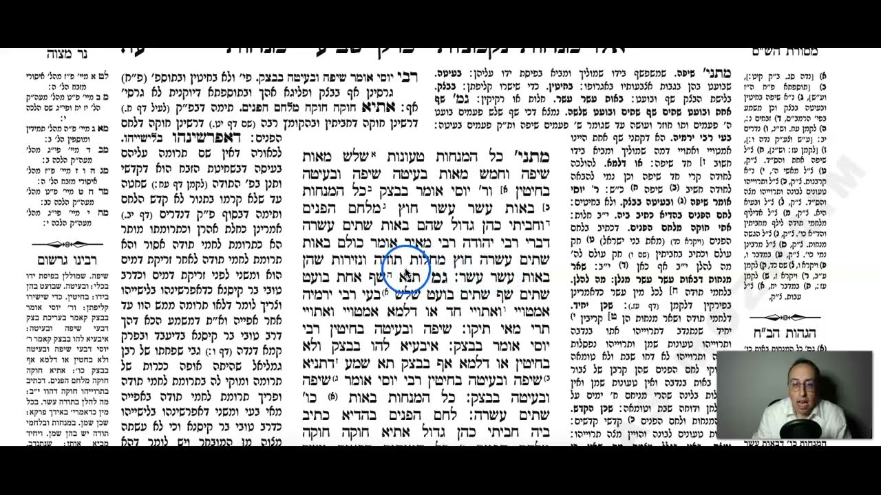 Menachos Daf 76a Daf Yomi Gemara (Talmud) Meseches Menachos Mesechet Menachot Masechet Menahot 