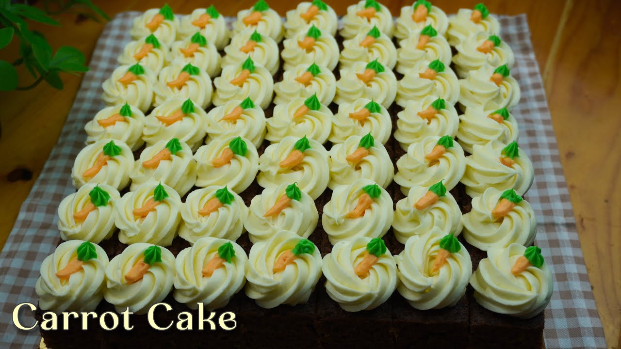 Kek Carrot dengan Cream Cheese Frosting | langkah demi langkah dan tips penting