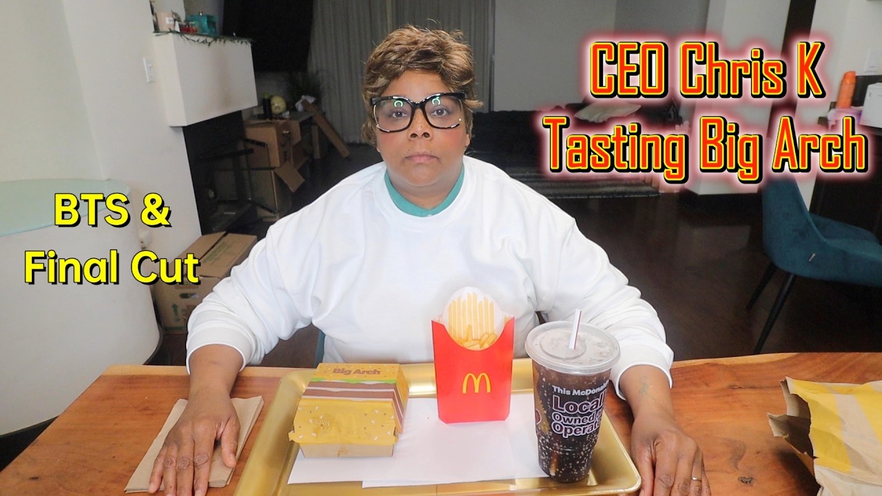 MCDONALDS CEO CHRIS K TRIES THE NEW BIG ARCH. BEHIND THE SCENES + FINAL CUT (HILARIOUS)