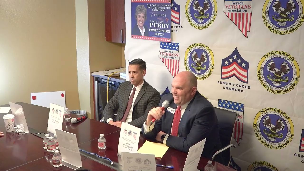 Joint Veterans Endorsement Interview Clark County District Court 29 Judge Jacob Reynolds Alex Quagge