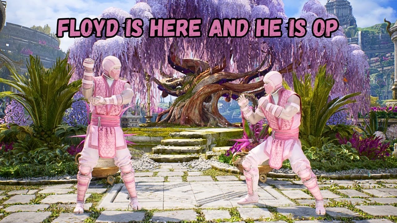 Secret Fighter Floyd Pink Ninja - FULL showcase, Combos and Moves - MK1
