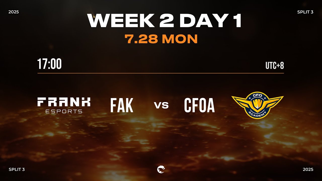 PCS 2025 Split 3 W2D1 | FAK vs CFOA