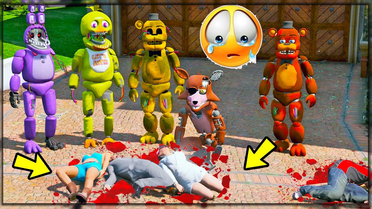 ANIMATRONICS QUEM FEZ ISSO COM MICHAEL E FAMÍLIA? | GTA V Five Nights at Freddy's