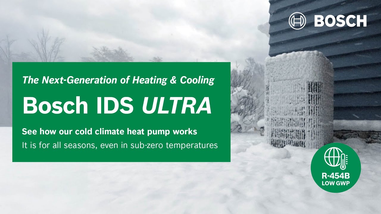 Bosch IDS Ultra | Узнайте, как работает наш тепловой насос для холодного климата