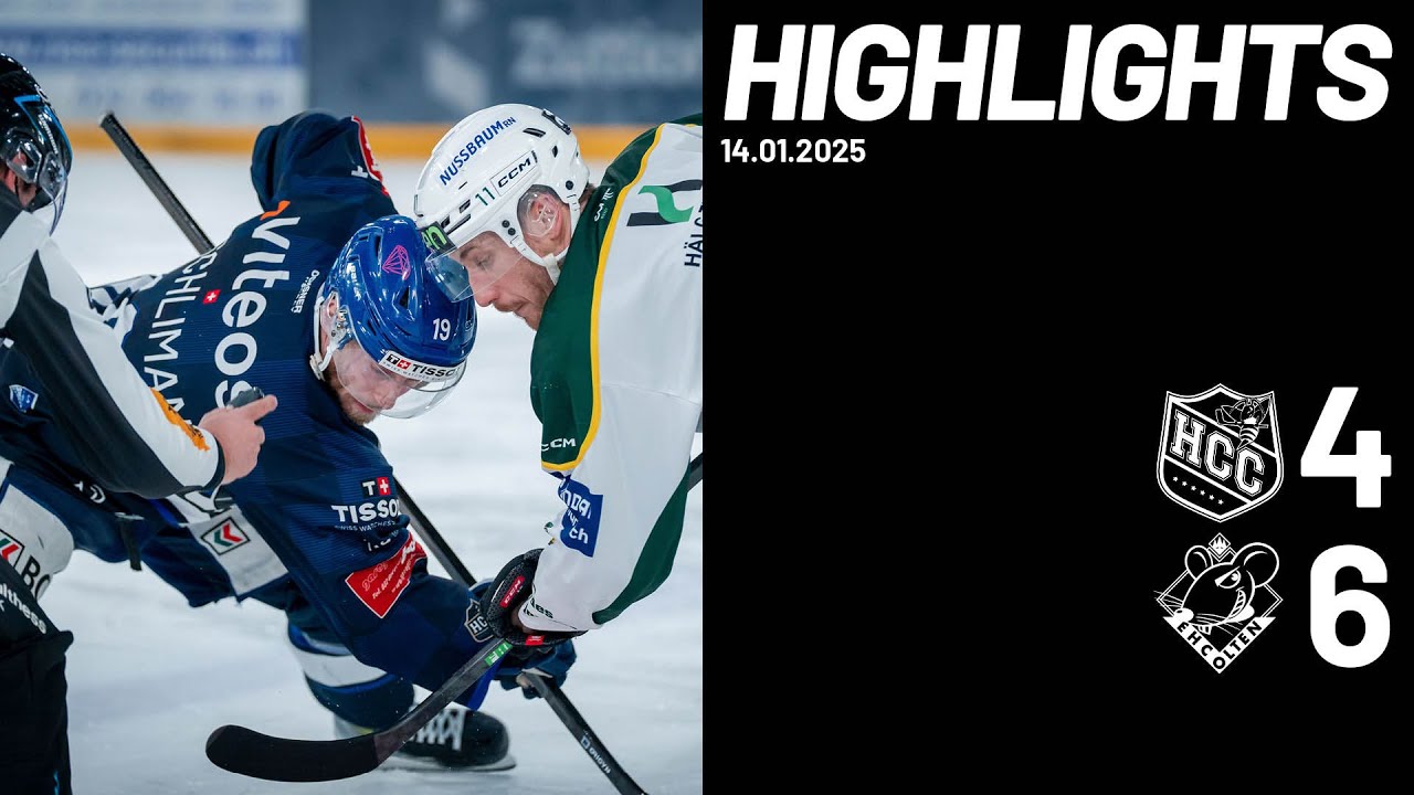 HC La Chaux-de-Fonds vs. EHC Olten | Highlights - 14 Janvier, 2025