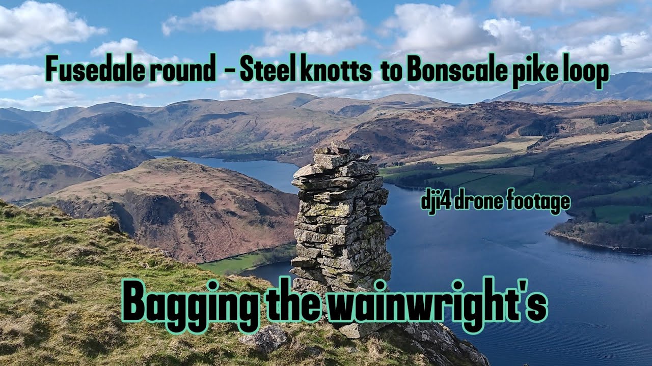 bagging the wainwrights  Fusedale round - Steel Knotts to Bonscale pike circular