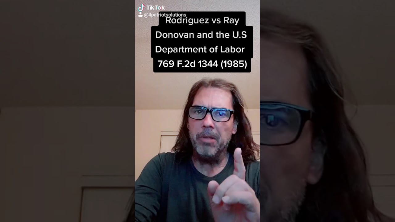 BLM and Rodriguez vs Ray Donovan and the U.S Department of Labor