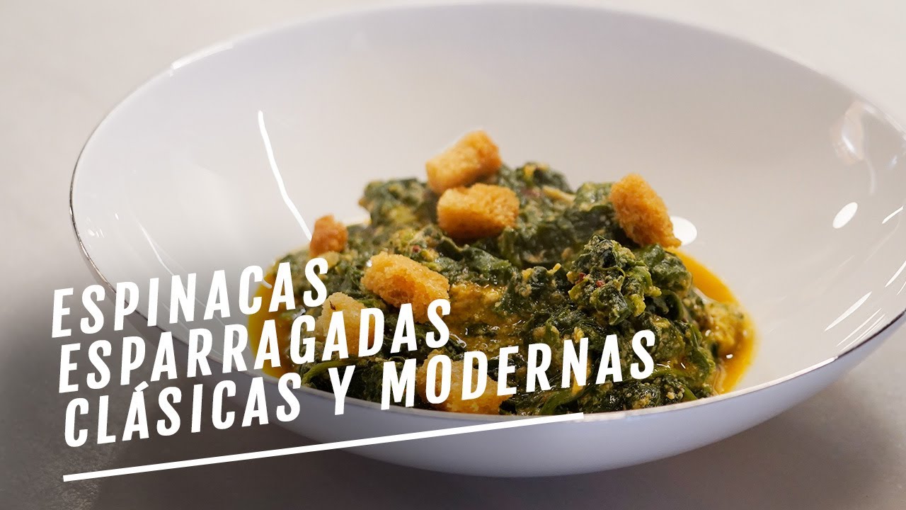 Espinacas esparragadas en versión tradicional y moderna | EL COMIDISTA
