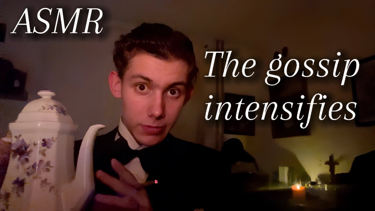 ASMR — вечернее чаепитие в клубе в стиле 1920-х, сплетни, которые убаюкивают 😴