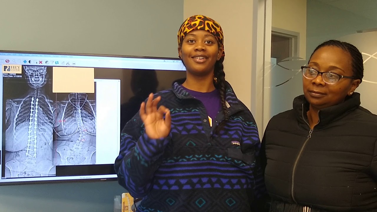 19 yo Haley post-op from kyphoscoliosis surgery says thanks