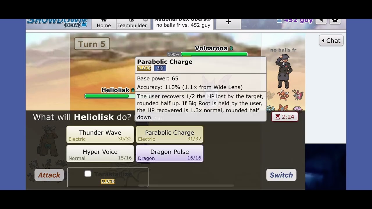 Marowak finishing up the battle 