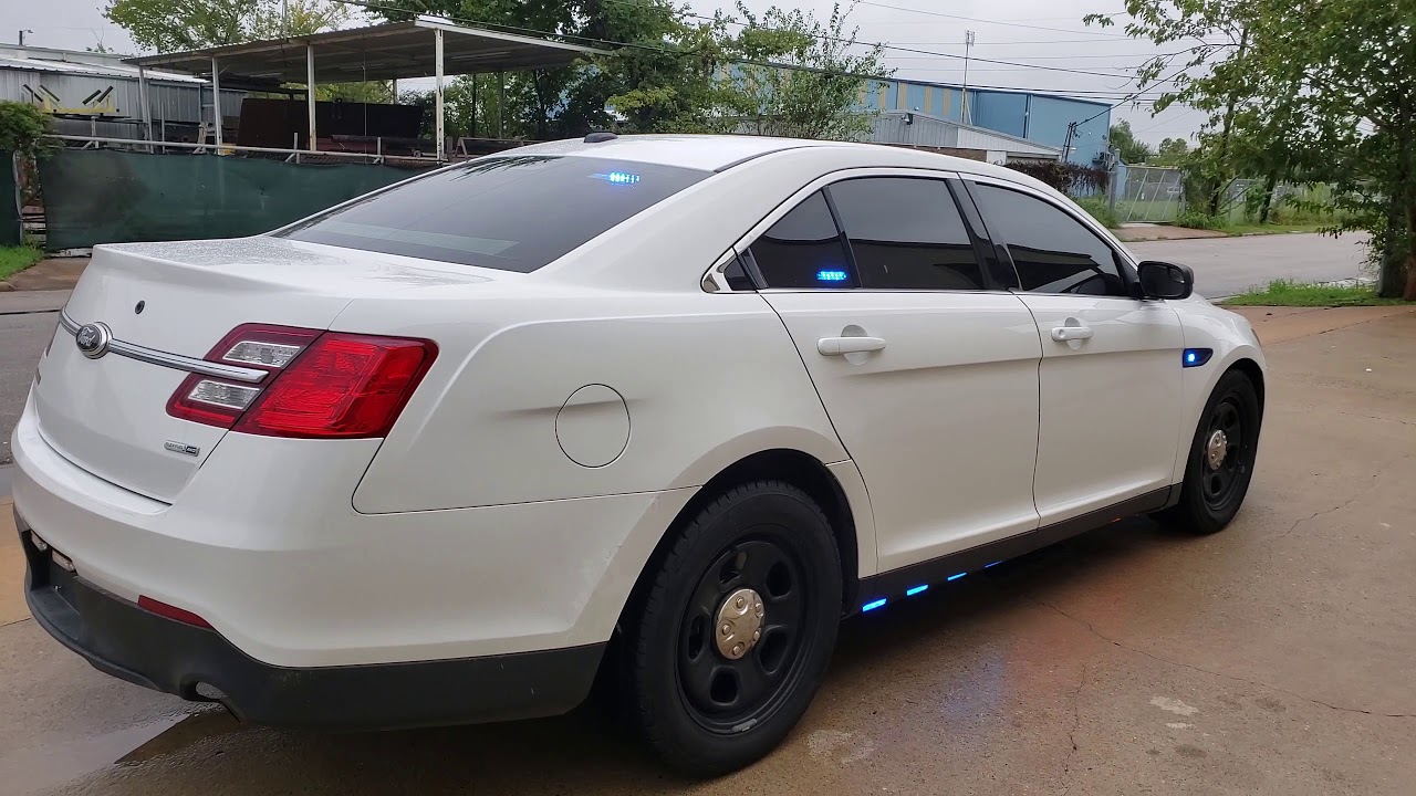 Interceptor Sedan DEMO Car Feniex Police Lights by EFS Houston Emergency Fleet Service in Houston