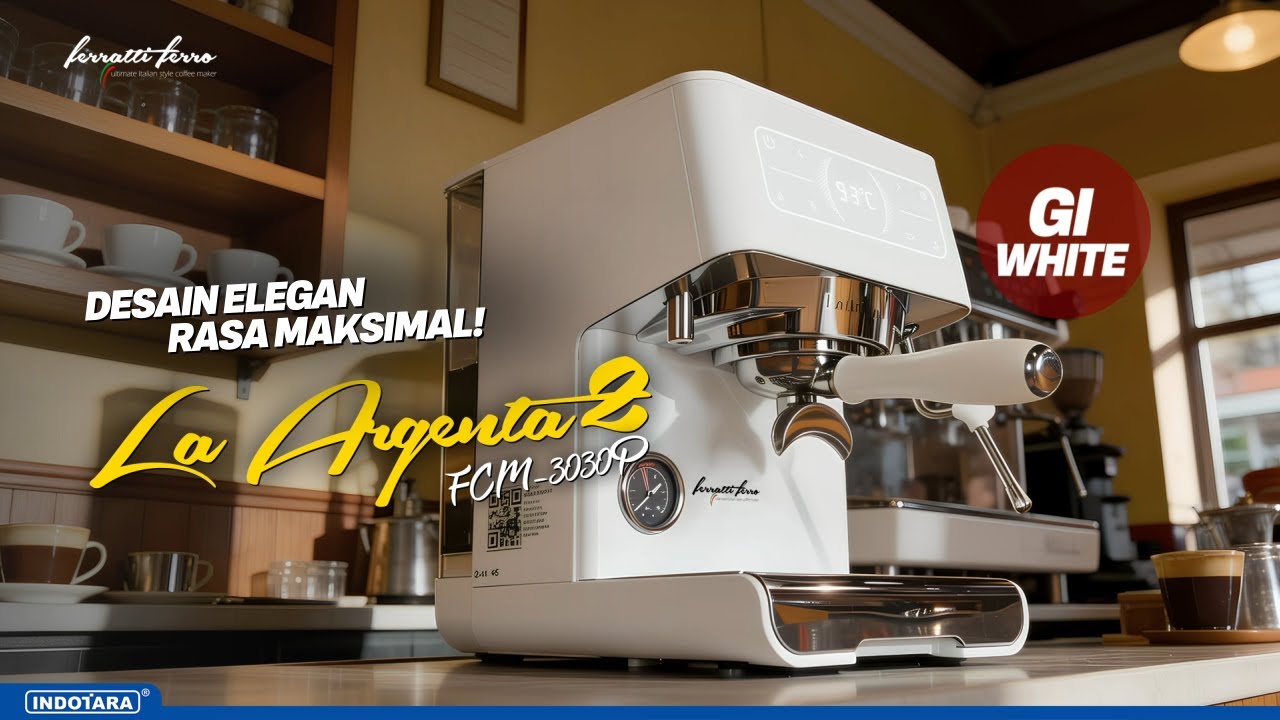 FERRATTI FERRO FCM-3030P: MESIN KOPI DENGAN TEKNOLOGI MODERN & DESAIN ELEGAN