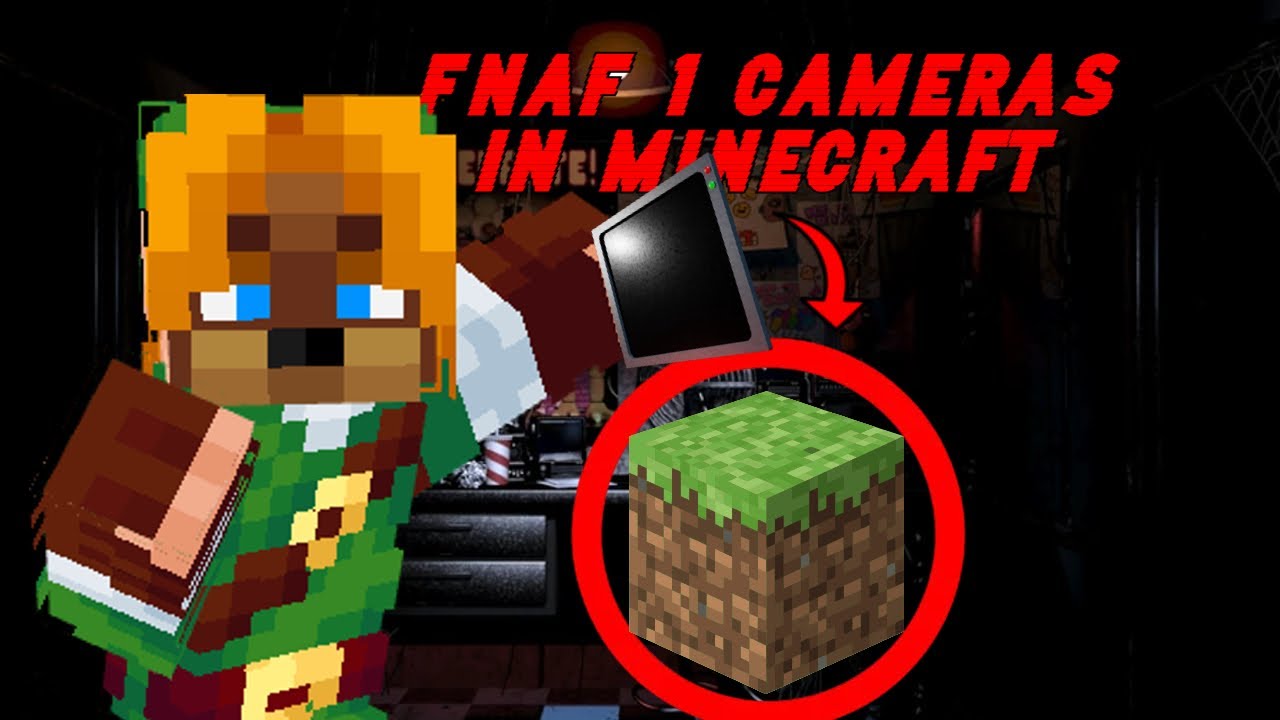 How to make FNAF 1 Cameras in Minecraft Bedrock (FNAF 1 Systems Part 2)