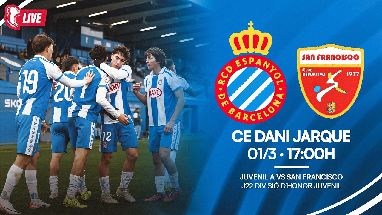 ⚽ Juvenil A 🆚 San Francisco | J22 Divisió d’honor juvenil