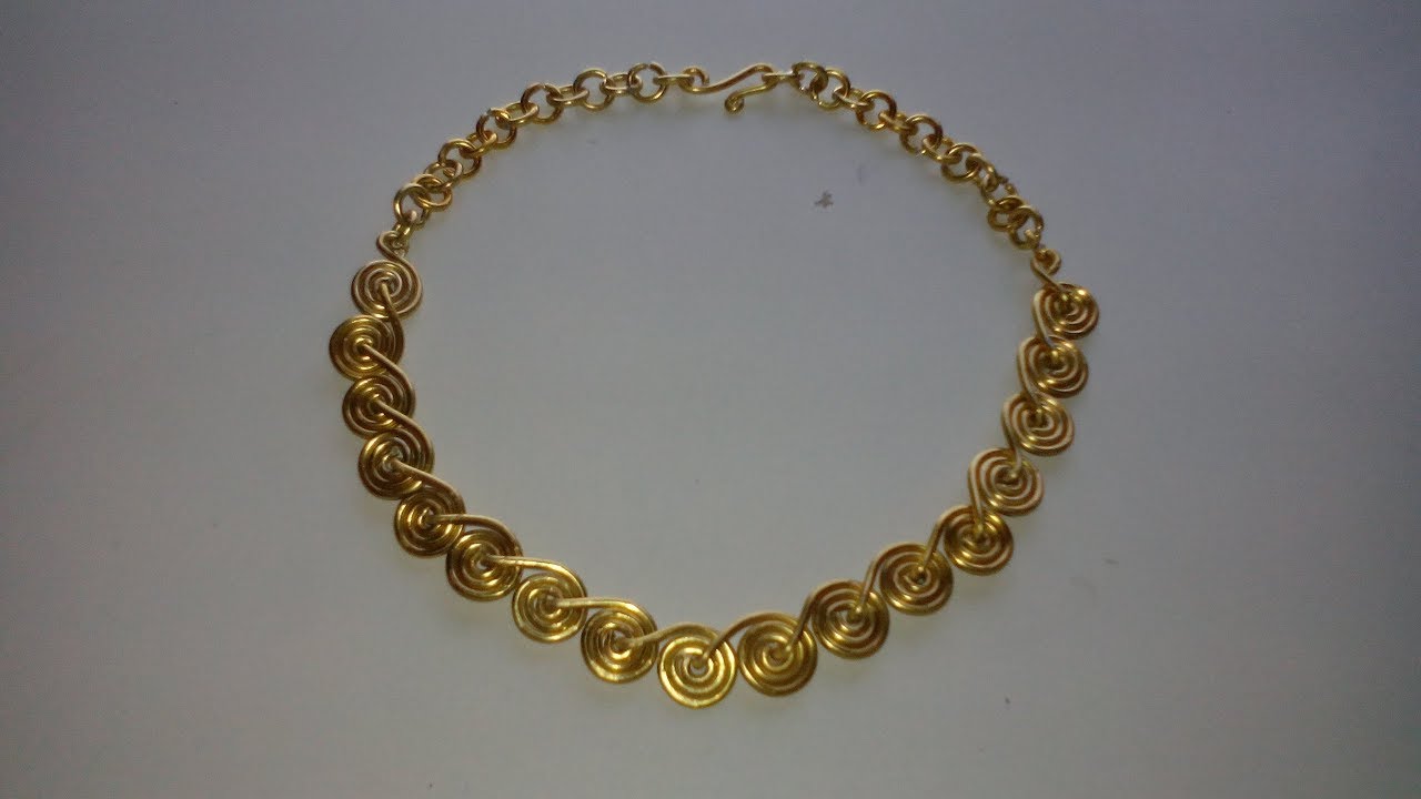 HOW TO MAKE A ROMAN NECKLACE-COMO HACER UN COLLAR DE ROMANA
