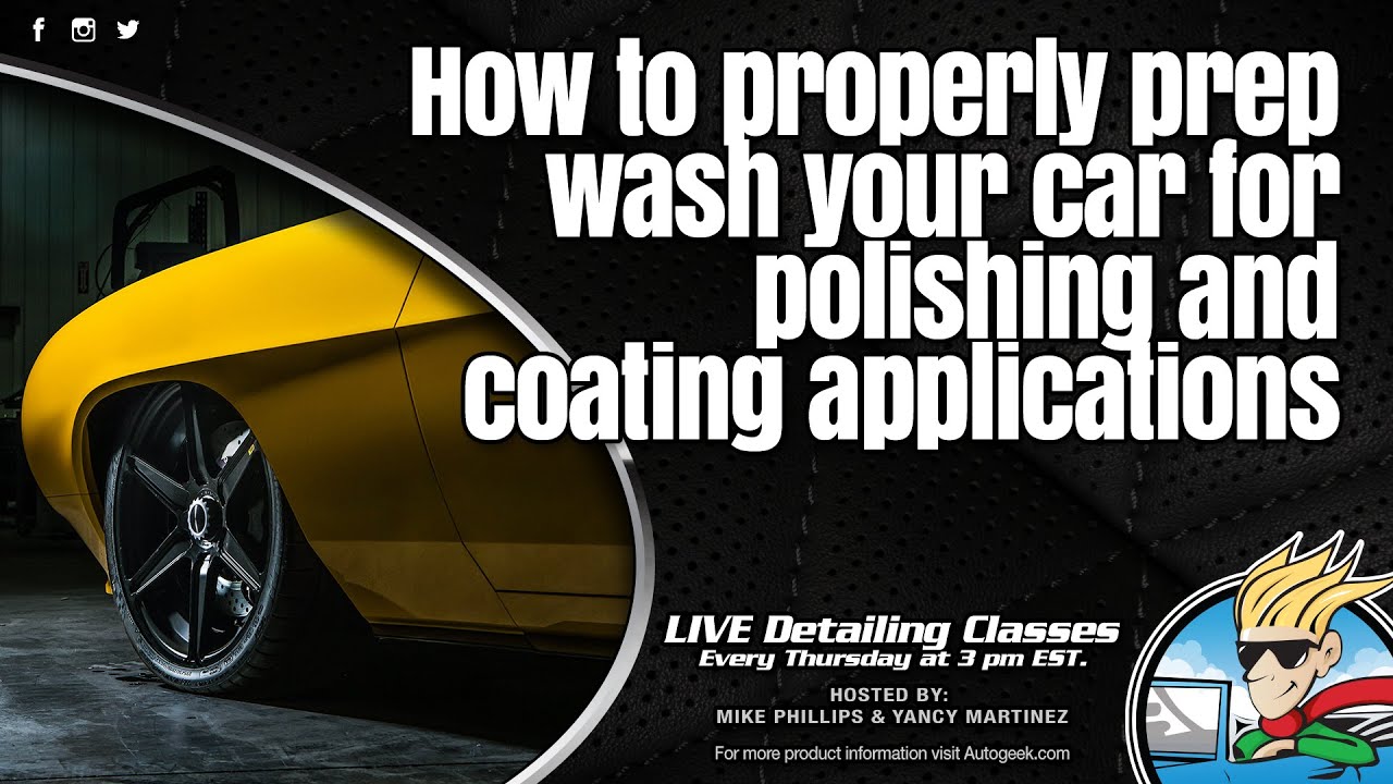 How to properly prep wash your car for polishing and coating applications.
