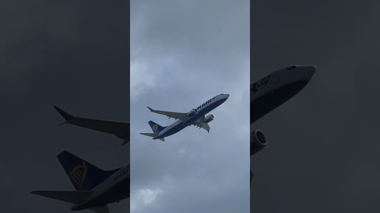 Ryanair Boeing 737 MAX 8-200 (EI-IGM) departing out of Stockholm (ARN) to Barcelona (BCN).