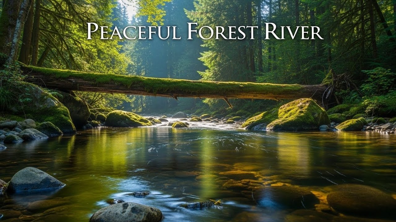 Forest Stream River 🌲🌊 Gentle Flowing Water for Sleep and Meditation #2288