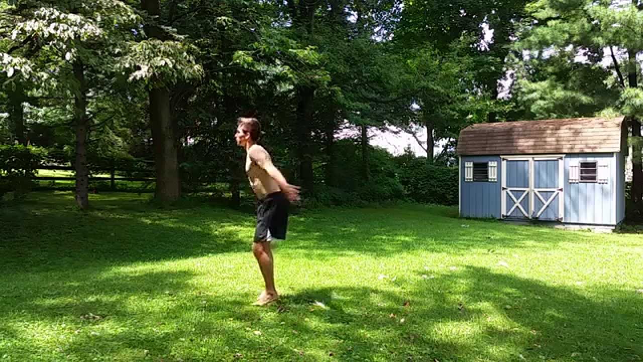 Slow motion Backflip Form