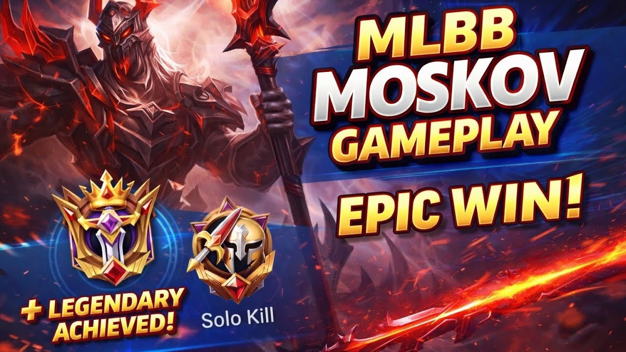 MOSKOV CARRY IN RANKED 😈 FULL MATCH LEGENDARY GAMEPLAY | MLBB