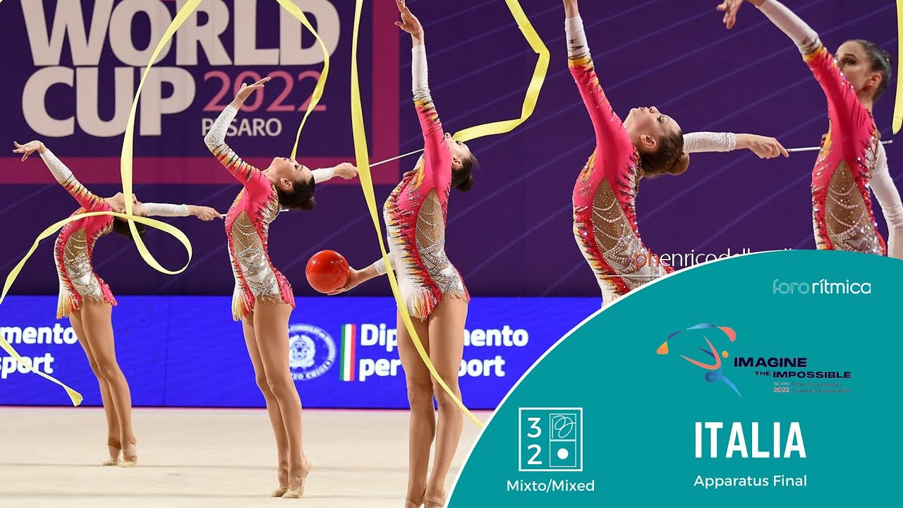 Italia 3 cintas 2 pelotas / 3 ribbons 2 balls Final - Campeonato de Europa Tel Aviv 2022