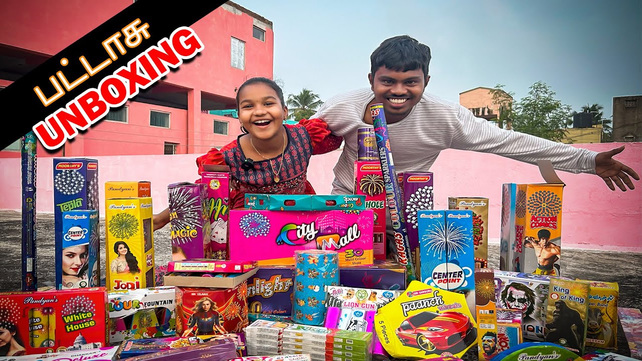 பட்டாசு Unboxing with Sister - தீபாவளி Special - Life Of Vinesh #diwali #unboxing #2023
