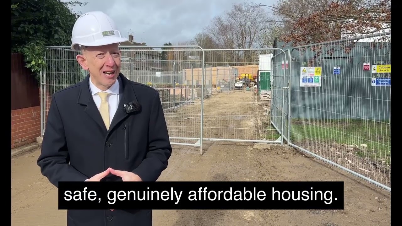 Breaking ground for new social rent council homes in Borehamwood