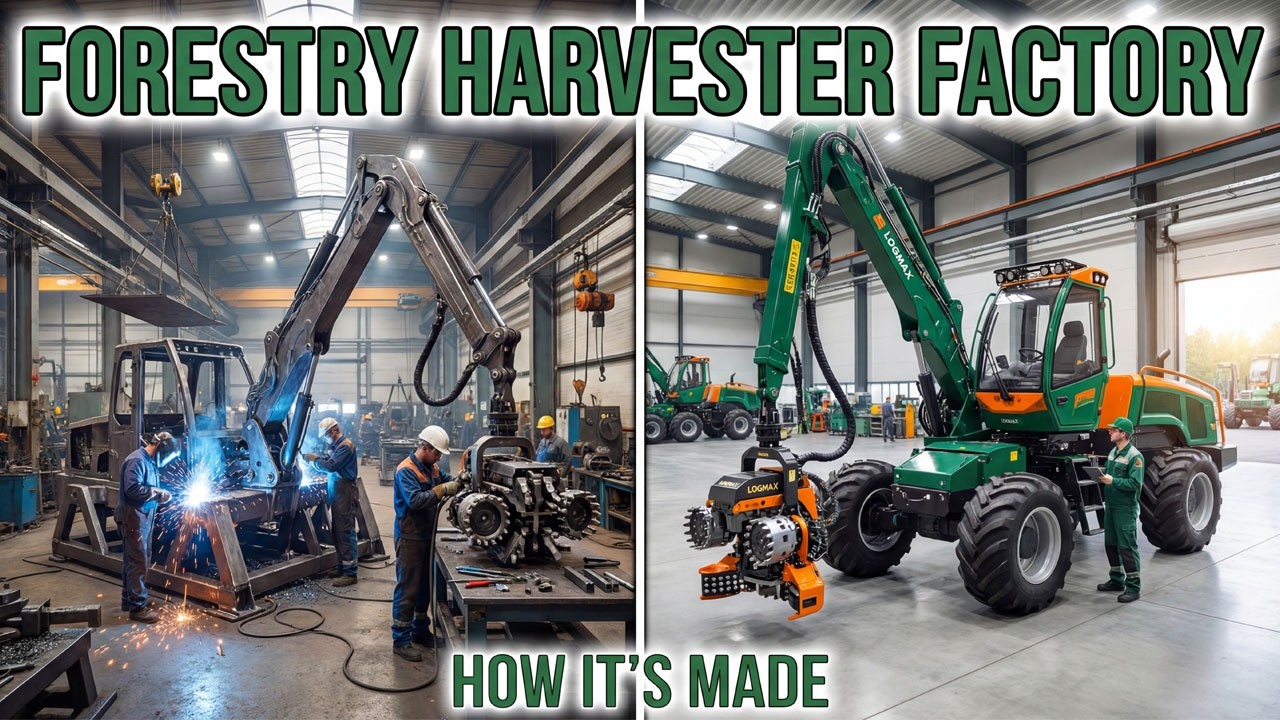 How Forestry Harvesters Are Made - Factory Production