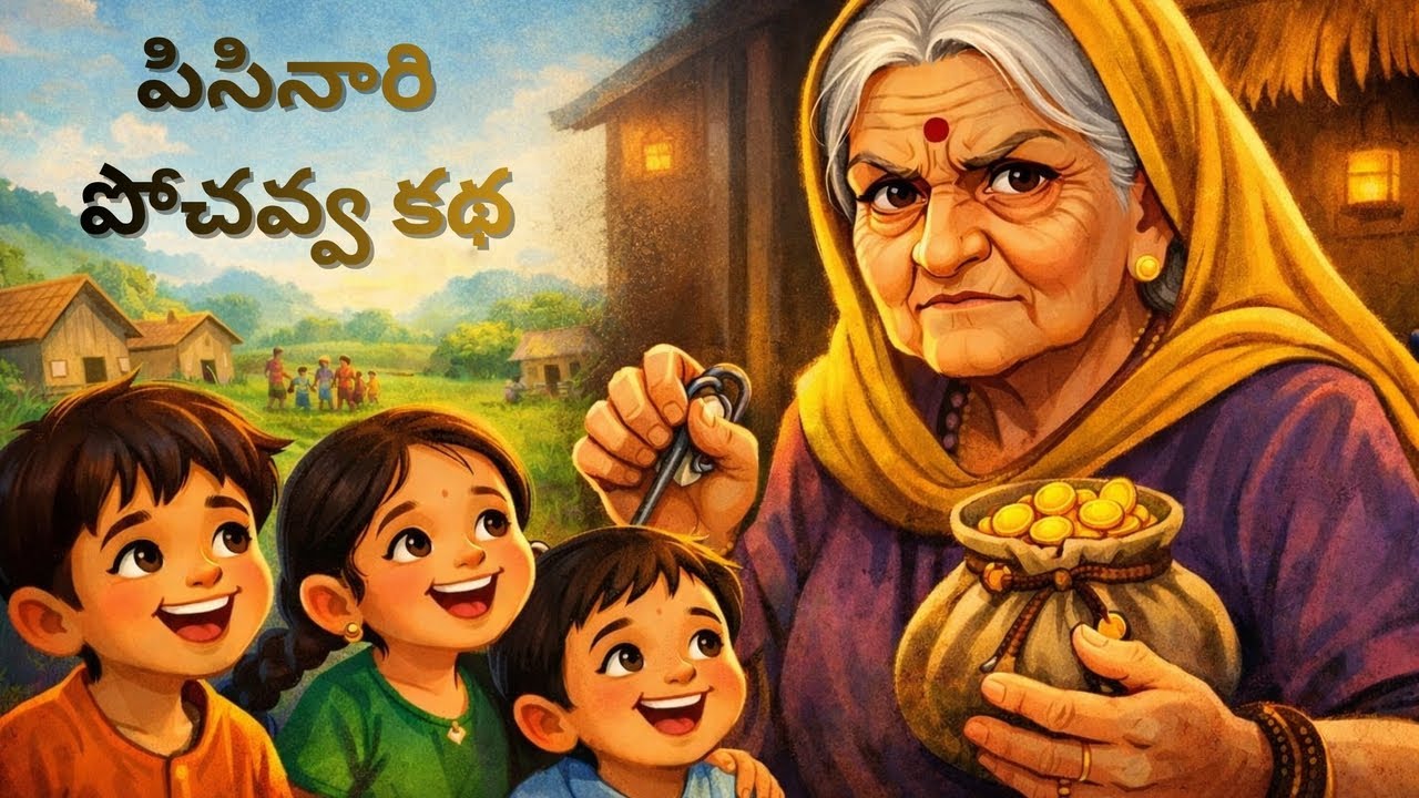 పిసినారి పోచవ్వ కథ | Telugu Story | Moral Story |