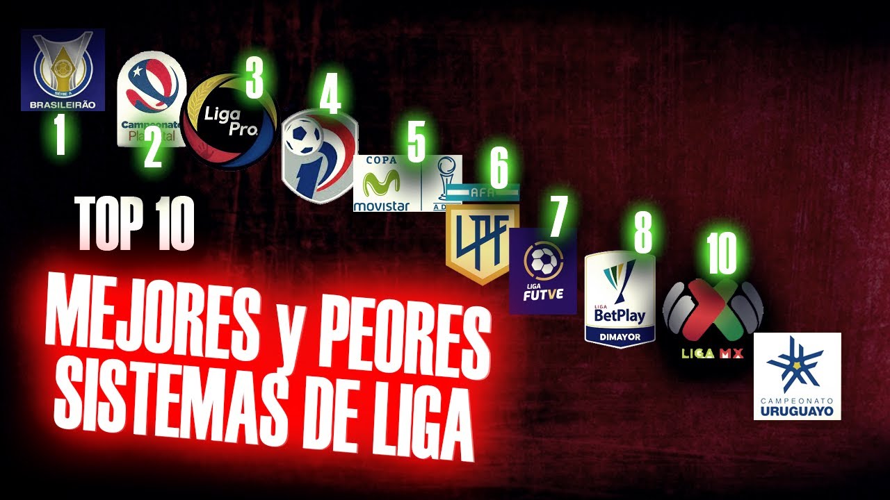 TOP 10: Mejores y peores SISTEMAS de liga en Sudamérica y México 2023