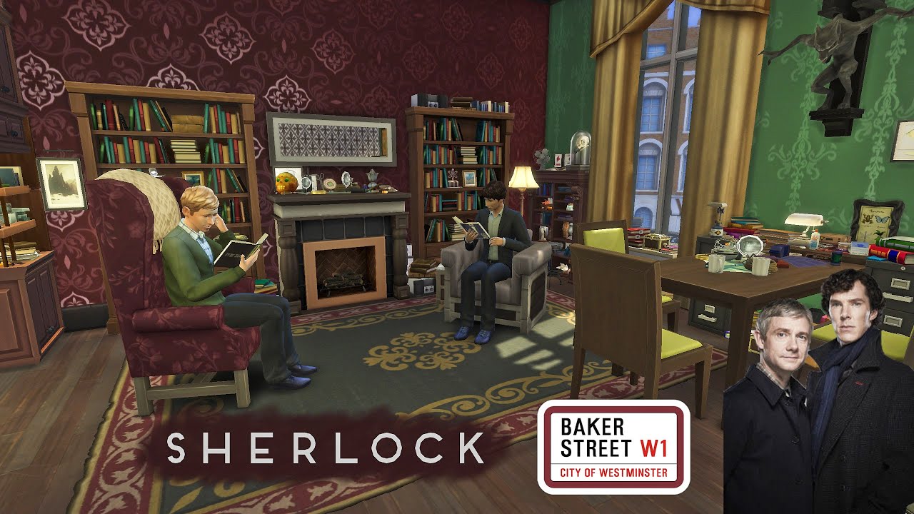 SHERLOCK HOLMES – 221B BAKER STREET | [No CC] Sims 4 Speed Build