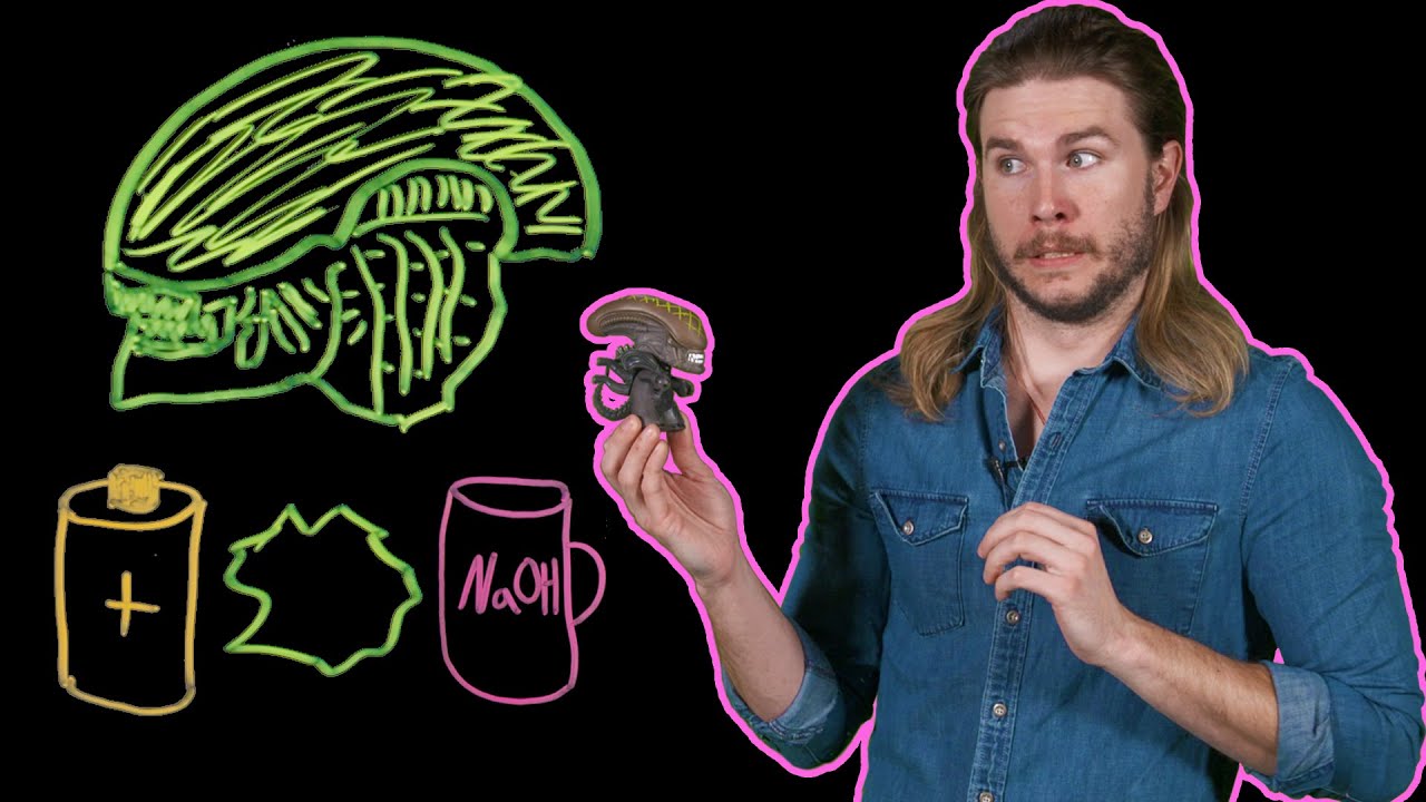How Acidic is the Xenomorph Blood from ALIEN? (Because Science w/ Kyle Hill)