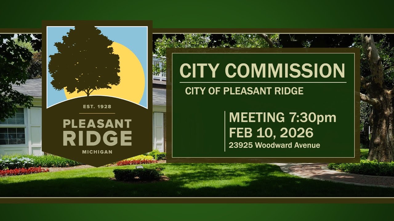 Pleasant Ridge City Commission - Feb 10, 2026