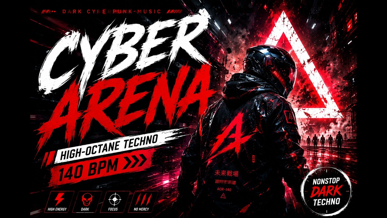Cyber Arena ⚡ 140 BPM Dark Techno | Cyberpunk Gaming Music