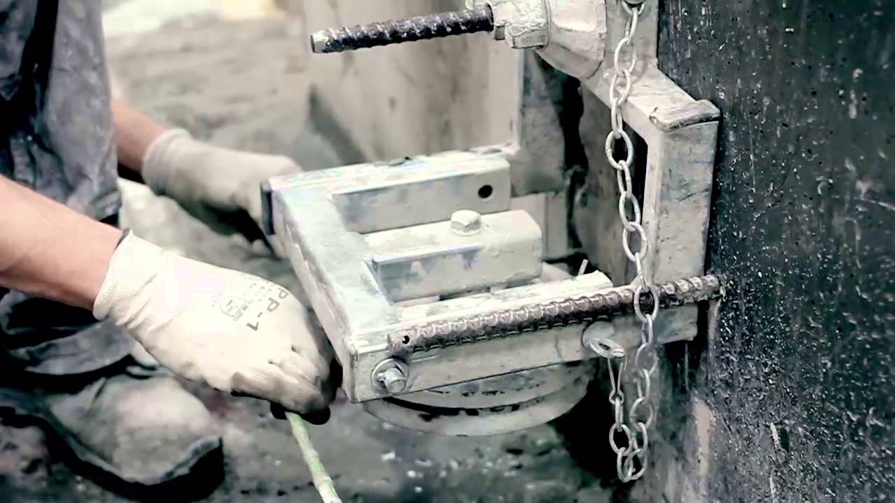 Cięcie betonu liną diamentową - Juli Spec | Diamond wire sawing, Juli Spec, Poland